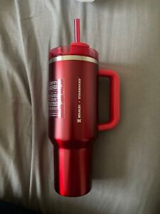 Starbucks Stanley Holiday (40 oz)? Red Tumbler 2023 / Ships  - Sold on eBay December 7th, 2023 for $190.00