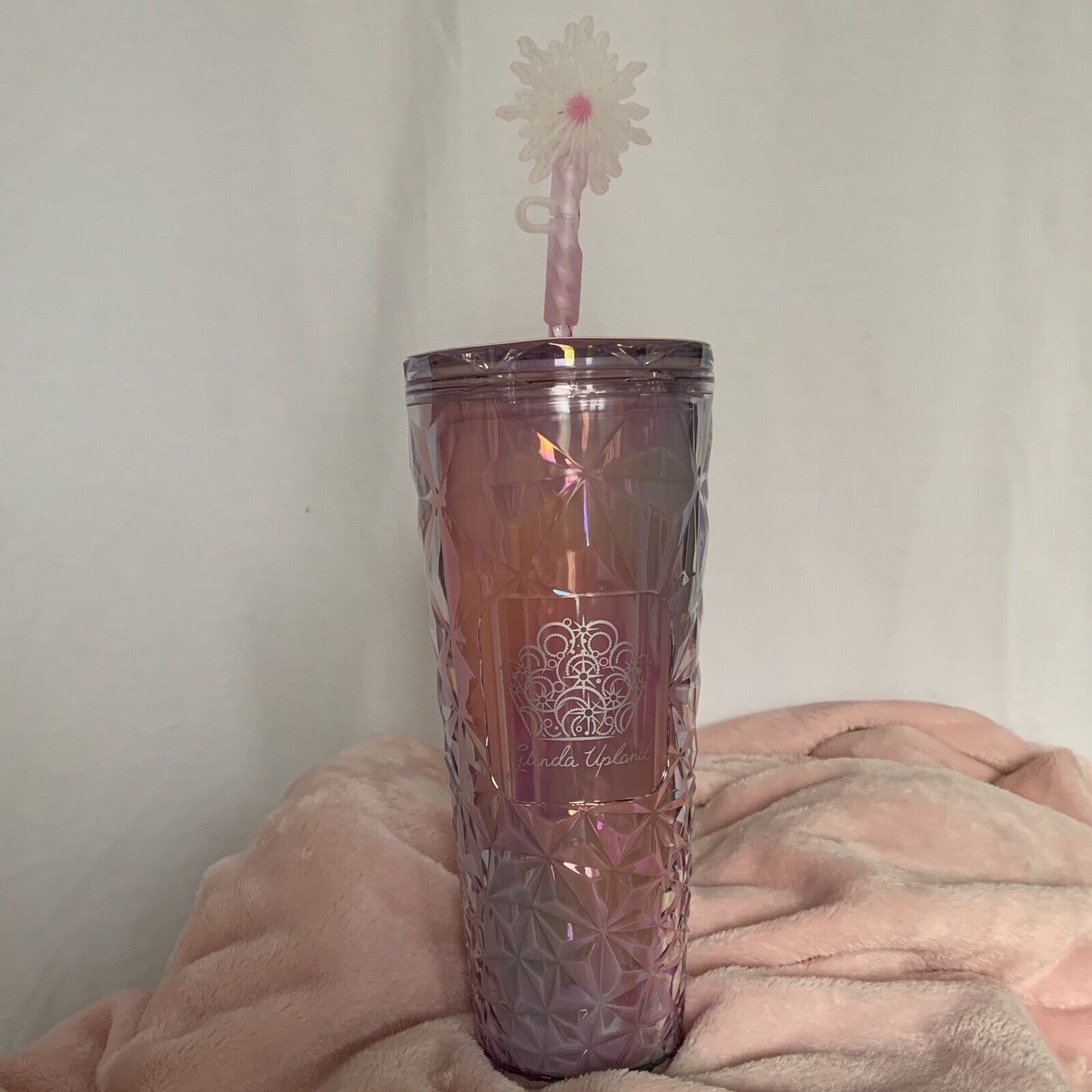 Starbucks Wicked Collection Glinda Upland Cold Cup Straw & Wand Topper Tumbler - Sold on eBay December 18th, 2024 for $99.99