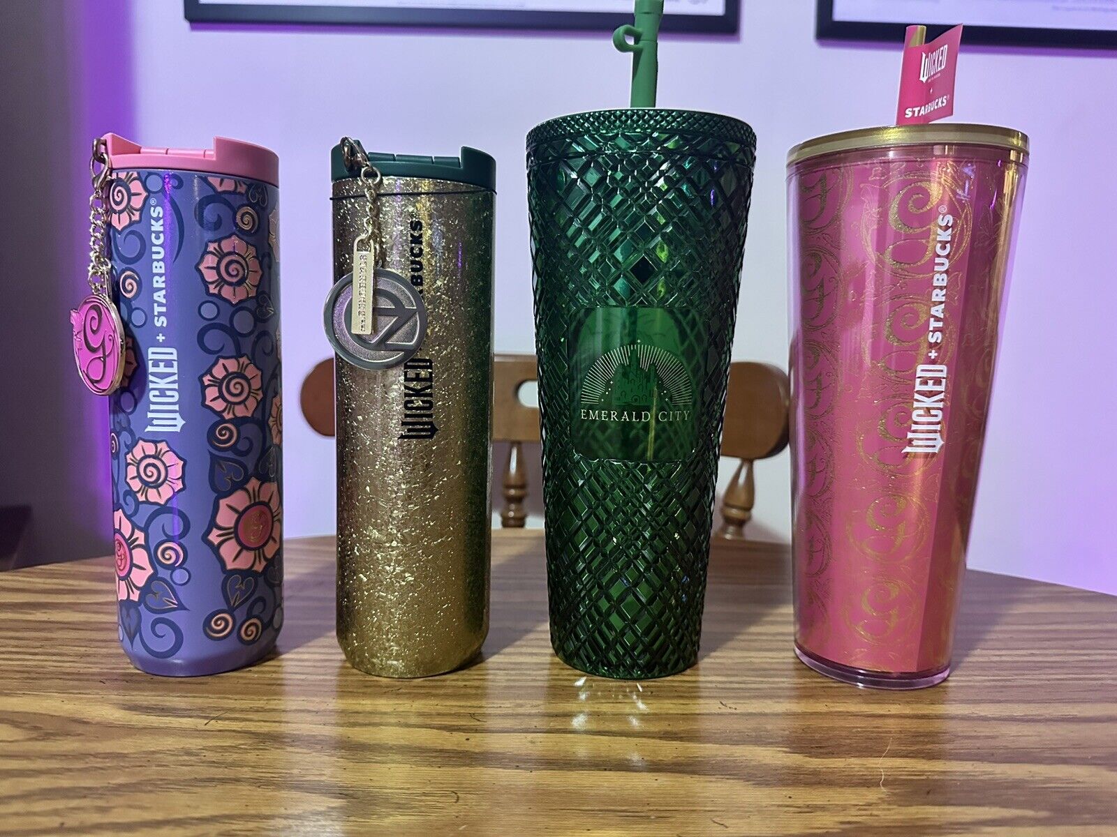 NEW Wicked Starbucks Vacuum Insulated Tumblers 2 16oz And 2 24oz (4 Cups Total) - Sold on eBay December 3rd, 2024 for $155.00