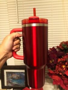 1 NEW Stanley Tumbler  Starbucks X-Mas Limited Edition Insulated with Straw 2023 - Sold on eBay December 23rd, 2023 for $173.38 (18 bids) 