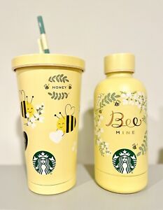 Starbucks Bee Mine Valentines Tumbler Cold Cup Set [U.S Seller] - Sold on eBay April 3rd, 2024 for $199.90