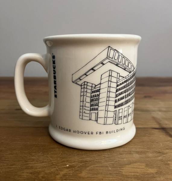 Starbucks FBI J. Edgar Hoover Building 14 Oz. MINT! - Sold on eBay October 18th, 2024 for $88.00