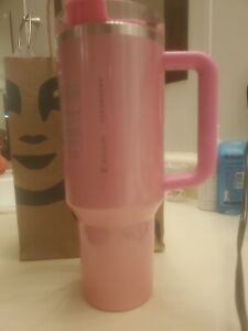 Starbucks x Stanley 40 oz Tumbler Winter Pink Target Exclusive Collab BRAND NEW - Sold on eBay January 21st, 2024 for $227.50 (9 bids) 