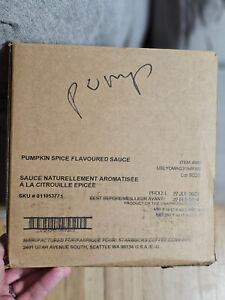 Official Starbucks Pumpkin Spice Sauce (Box of 4) Makes hundreds of drinks! - Sold on eBay October 28th, 2023 for $80.00
