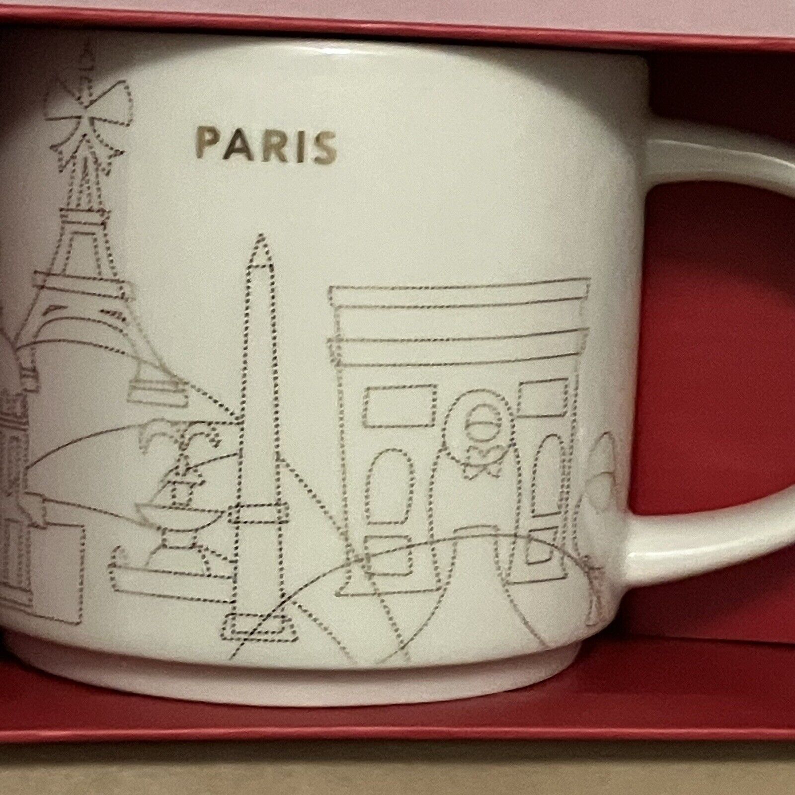 Starbucks Paris Mug YAH 2016 Christmas Eiffel Tower France Baguette Holiday New - Sold on eBay December 24th, 2024 for $89.99
