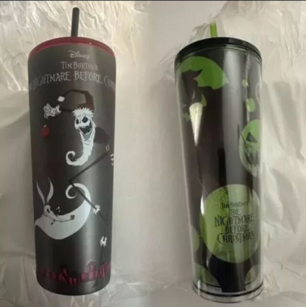 Disney Nightmare Before Christmas Starbucks Tumbler w Straw 2024 SET OF 2 NEW - Sold on eBay October 20th, 2024 for $124.99