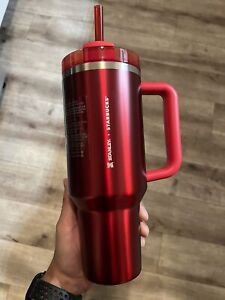 ?NEW LIMITED Starbucks x Stanley Cup Holiday 2023 Collab (40 oz) Red Tumbler ? - Sold on eBay November 17th, 2023 for $158.88