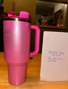 *NWT* Stanley + Starbucks 40oz  Pink 2024 Exclusive Tumbler - Sold on eBay January 17th, 2024 for $253.00 (41 bids) 