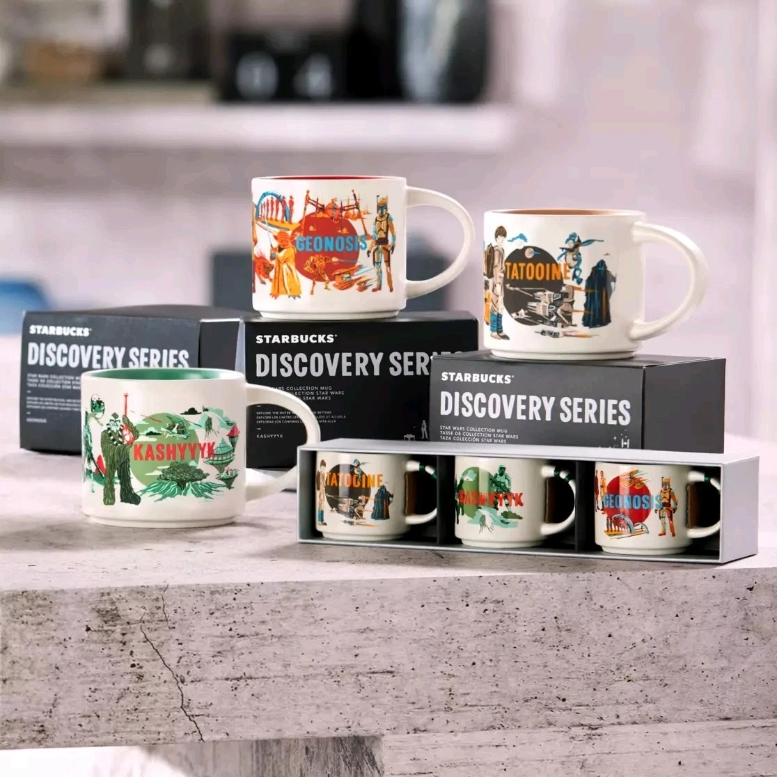 Disney Parks 2025 Starbucks May The 4th Star Wars Discovery Mug Set 3x PRESALE - Sold on eBay May 7th, 2025 for $117.39