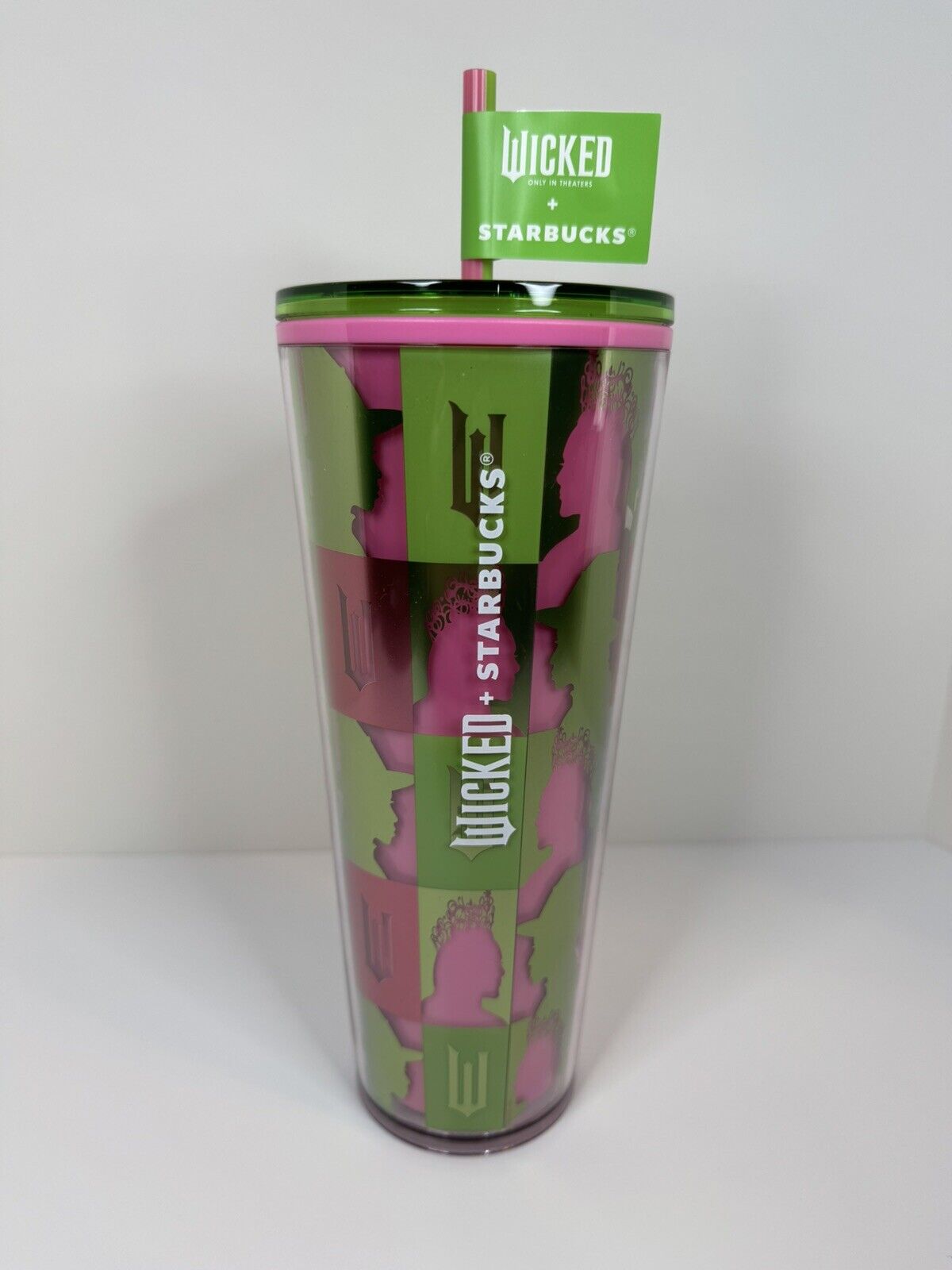 Starbucks Wicked 24oz. Pink and Green Checkered Cold Cup Tumbler New - Sold on eBay January 7th, 2025 for $69.99