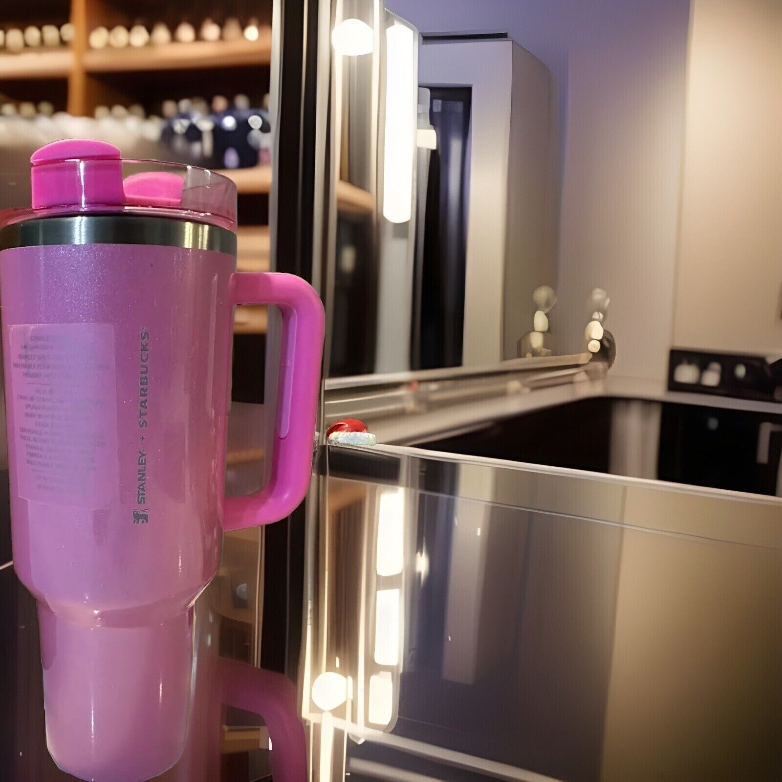 Brand New Stanley x Starbucks Target Exclusive Winter Pink 40oz Tumbler ? STRAW - Sold on eBay December 26th, 2024 for $80.00