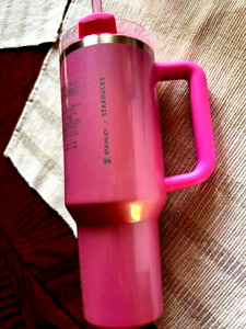 Stanley X Starbucks Pink 2024 40 oz Tumbler Cup BRAND NEW IN HAND AND BOX - Sold on eBay January 3rd, 2024 for $200.00