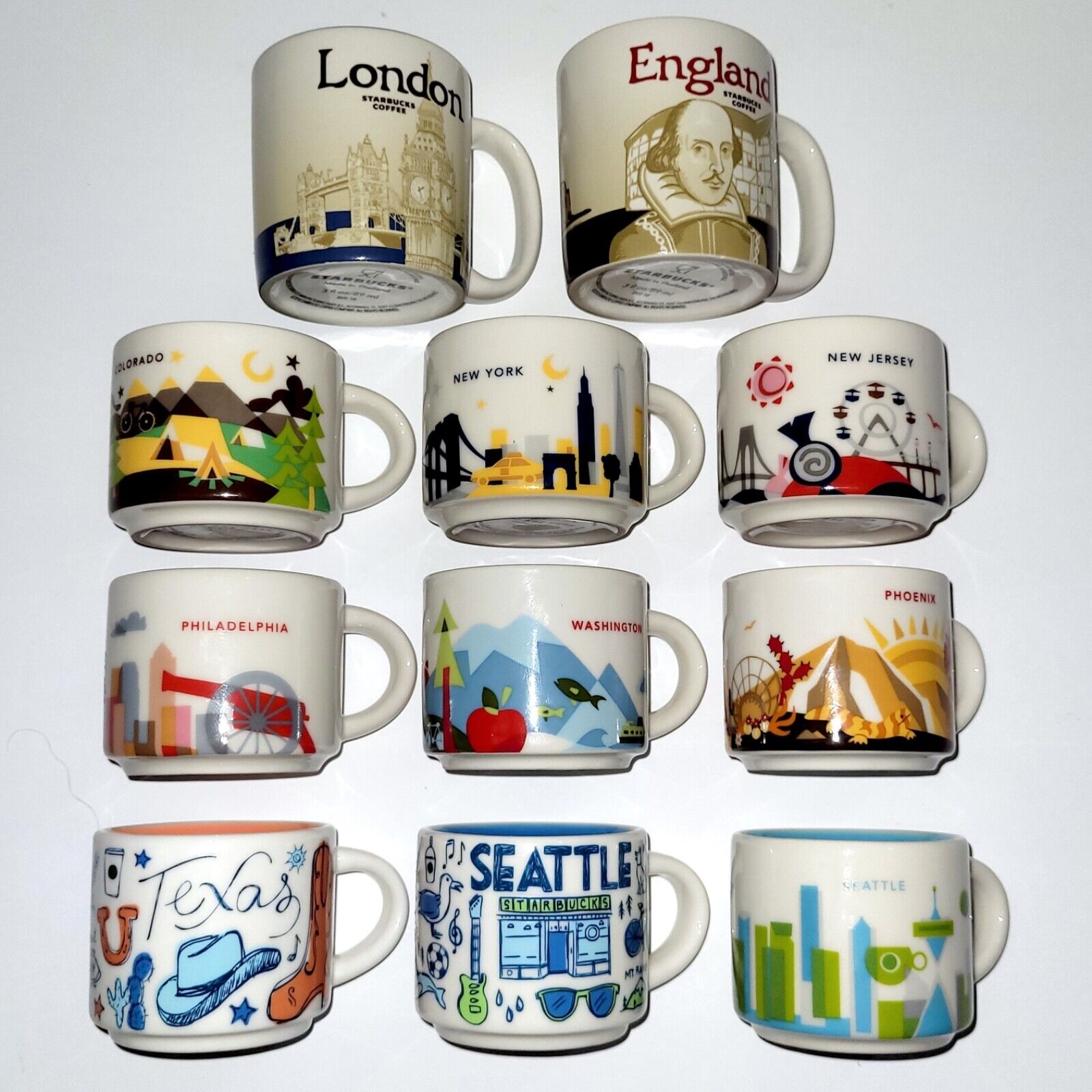 ? STARBUCKS You Are Here / Been There 2 oz and 3 oz Collection Espresso Cup Mug - Sold on eBay November 29th, 2024 for $99.95