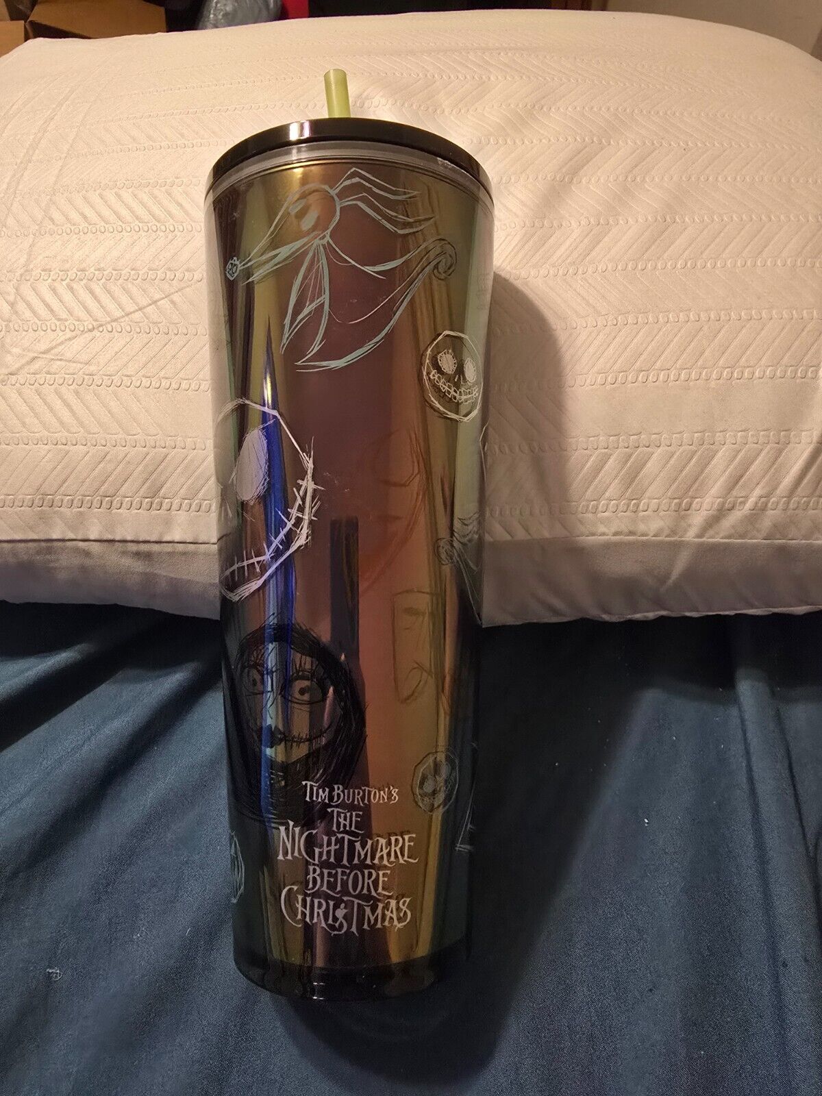 STARBUCKS DISNEY The Nightmare Before Christmas Venti Cold Cup Tumbler 24oz 2023 - Sold on eBay December 3rd, 2024 for $165.00