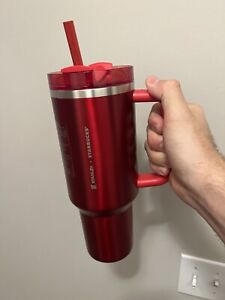 Stanley x Starbucks Holiday Red  40oz Tumbler Cup - 2023 Limited Edition - Sold on eBay December 4th, 2023 for $199.99