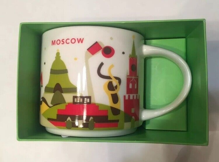 NEW Starbucks You Are Here YAH Mug 14 oz Coffee Mug MOSCOW, RUSSIA MIT ~US SHIP~ - Sold on eBay March 3rd, 2025 for $189.99