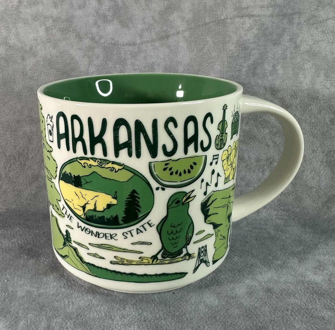 Starbucks Been There Series Collection Arkansas Green 14oz Cup Mug Unused - Sold on eBay January 21st, 2025 for $79.99