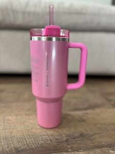 Stanley + Starbucks 40oz  Pink 2024 Exclusive Tumbler - Sold on eBay January 6th, 2024 for $270.00 (39 bids) 