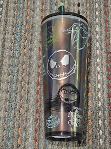 Disney Starbucks The Nightmare Before Christmas Tumbler with Straw Glow In Dark - Sold on eBay April 20th, 2024 for $180.00