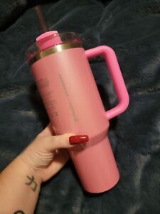 STANLEY x STARBUCKS EXCLUSIVE TUMBLER MUG 40OZ PINK NEW 2024 - Sold on eBay January 10th, 2024 for $211.50 (21 bids) 