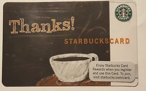 RARE Starbucks THANKS Indianapolis TEST Card Only Available 60 days in 2009 - Sold on eBay March 31st, 2021 for $224.99