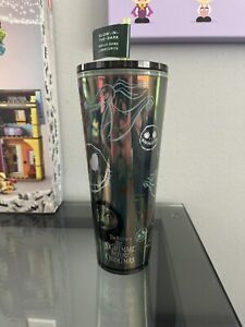 Disney Starbucks The Nightmare Before Christmas Tumbler with Straw CONFIRMED - Sold on eBay October 8th, 2023 for $175.00 (1 bids) 