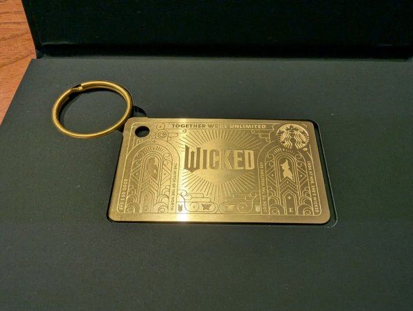 2024 Starbucks Wicked Metal Keychain Gift Card - Loaded With $50 USD - Sold on eBay November 4th, 2024 for $104.95