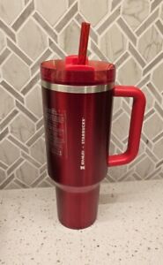 NEW LIMITED Starbucks x Stanley Holiday 2023 Collab (40 oz) Red Tumbler Mug - Sold on eBay November 3rd, 2023 for $149.99