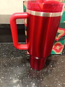 NEW LIMITED Starbucks X Stanley Cup Holiday 2023 (40oz) Red Tumbler - Sold on eBay December 19th, 2023 for $208.50 (33 bids) 