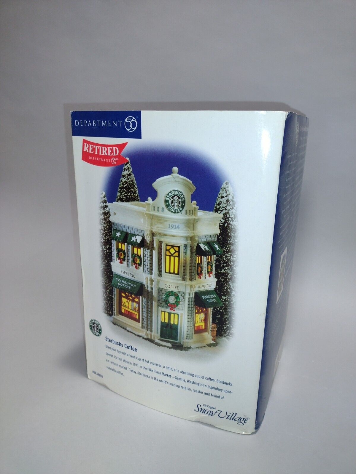 Department 56 Snow Village Starbucks Coffee Shop With Box & Cord - Sold on eBay November 28th, 2024 for $149.99