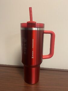 Starbucks x Stanley Holiday 2023 Collab (40 oz) Red Tumbler Mug IN HAND SHIP NOW - Sold on eBay November 6th, 2023 for $199.99