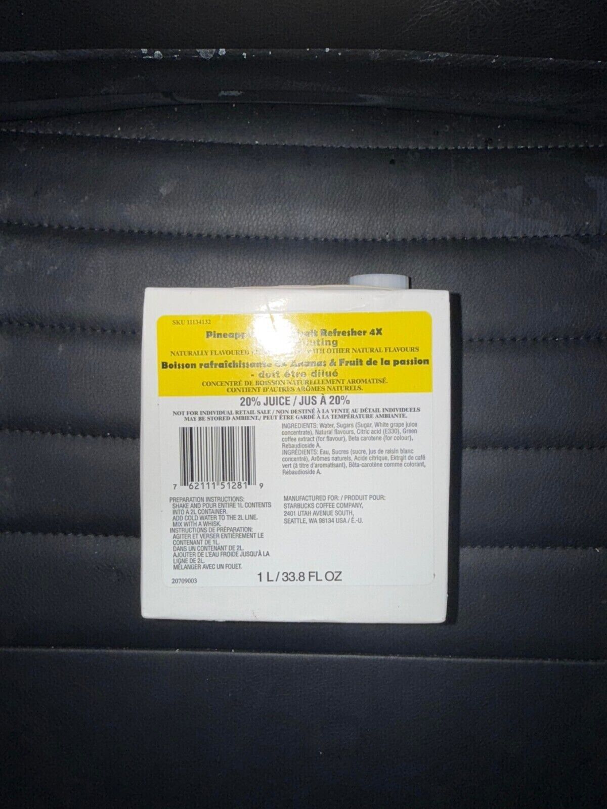 New Listing6! STARBUCKS PASSIONFRUIT BASE, CUSTOM ORDER FOR - co_5057837 - Sold on eBay February 17th, 2025 for $120.00