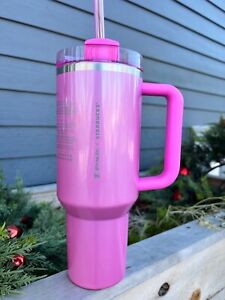 Stanley x Starbucks Pink 40oz Tumbler (2024 Target Exclusive) 1 available - Sold on eBay January 24th, 2024 for $219.50 (25 bids) 