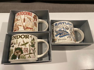 STAR WARS Starbucks Been There Series Mug Set of 3 Tatooine Endor Batuu Disney - Sold on eBay August 22nd, 2023 for $260.00