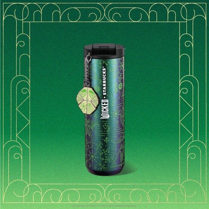 RARE STARBUCKS WICKED ELPHABA GLOW IN THE DARK TUMBLER GRIMMERIE 16 OZ. - Sold on eBay December 19th, 2024 for $69.99