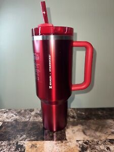 Stanley x Starbucks Holiday Red  40oz Tumbler Cup - 2023 Limited Edition - Sold on eBay November 28th, 2023 for $190.00