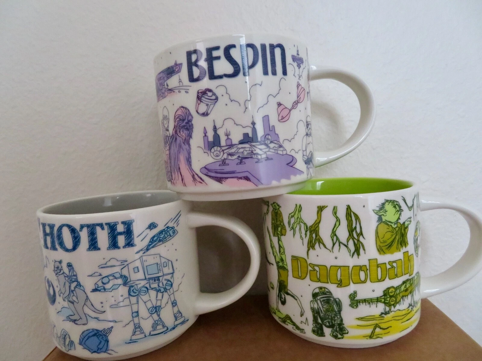Starbucks Been There Series 2020 Star Wars Hoth Bespin Dagobah 14oz Mug Set - Sold on eBay May 4th, 2025 for $300.00