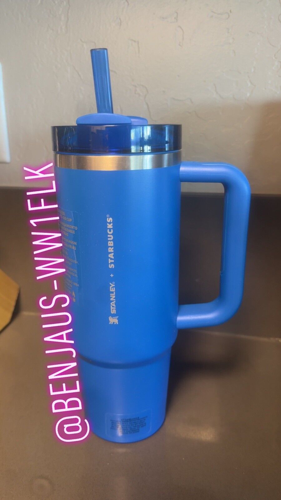 Authentic Stanley Starbucks Mexico Dodger Royal Blue 30oz cup. Exclusive Release - Sold on eBay January 8th, 2025 for $89.95 (1 bids) 
