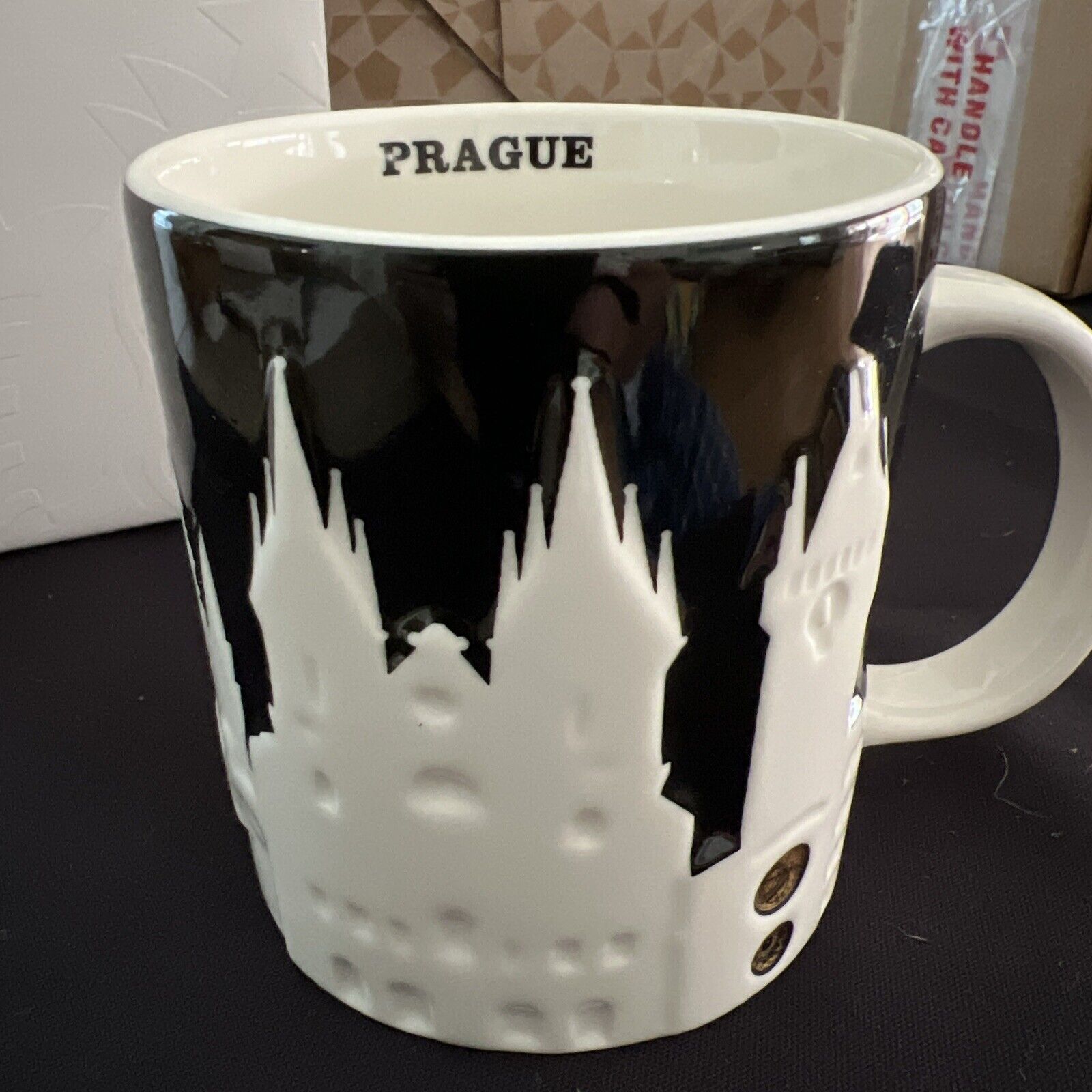 Starbucks Relief Mug - NWT Black Prague - Sold on eBay December 31st, 2024 for $65.00