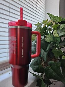NEW LIMITED In Box Starbucks X Stanley Cup Holiday 2023 (40oz) Red Tumbler - Sold on eBay December 11th, 2023 for $180.00