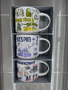 2020 Starbucks Bespin Dagobah Been There Star Wars Coffee Mugs & 2023 Coruscant - Sold on eBay March 16th, 2024 for $224.99 (1 bids) 