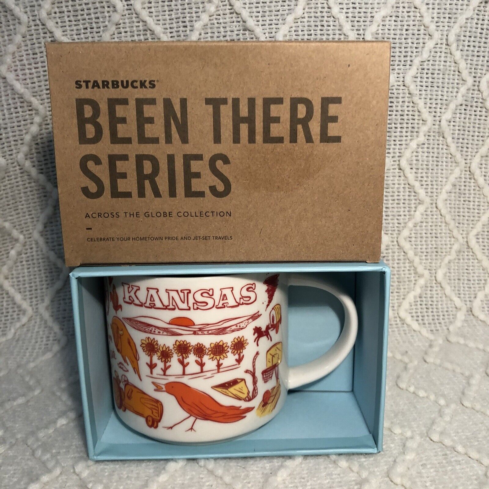 New In Box Starbucks KANSAS Been There Series Collection Mug 14 Oz - Sold on eBay February 24th, 2025 for $75.00 (1 bids) 