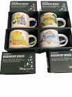 2024 Disney Starbucks Discovery Series 2 Oz Ornament Espresso Mugs 4 Parks Set