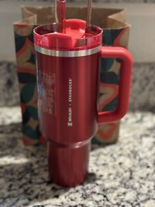 ?NEW LIMITED Starbucks x Stanley Holiday 2023 Collab (40 oz) Red Tumbler Mug ? - Sold on eBay November 7th, 2023 for $150.00