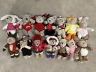 Vintage Starbucks Bearista Bear Plush Doll Collection, Lot of 14, 1998-2008