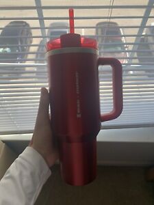 Stanley x Starbucks Holiday Red  40oz Tumbler Cup - 2023 Limited Edition - Sold on eBay March 2nd, 2024 for $177.50 (16 bids) 