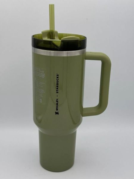 Stanley Starbucks Fall 2024 40 FL OZ Olive Green Vacuum Seal Quencher Tumbler - Sold on eBay August 26th, 2024 for $95.99