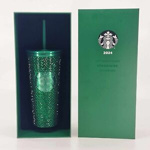 Starbucks Philippines exclusive Emerald Rhinestone Tumbler - Sold on eBay December 4th, 2023 for $275.00