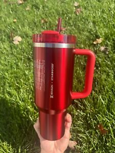 ?NEW LIMITED Starbucks x Stanley Cup Holiday 2023 Collab (40 oz) Red Tumbler ? - Sold on eBay December 18th, 2023 for $189.99