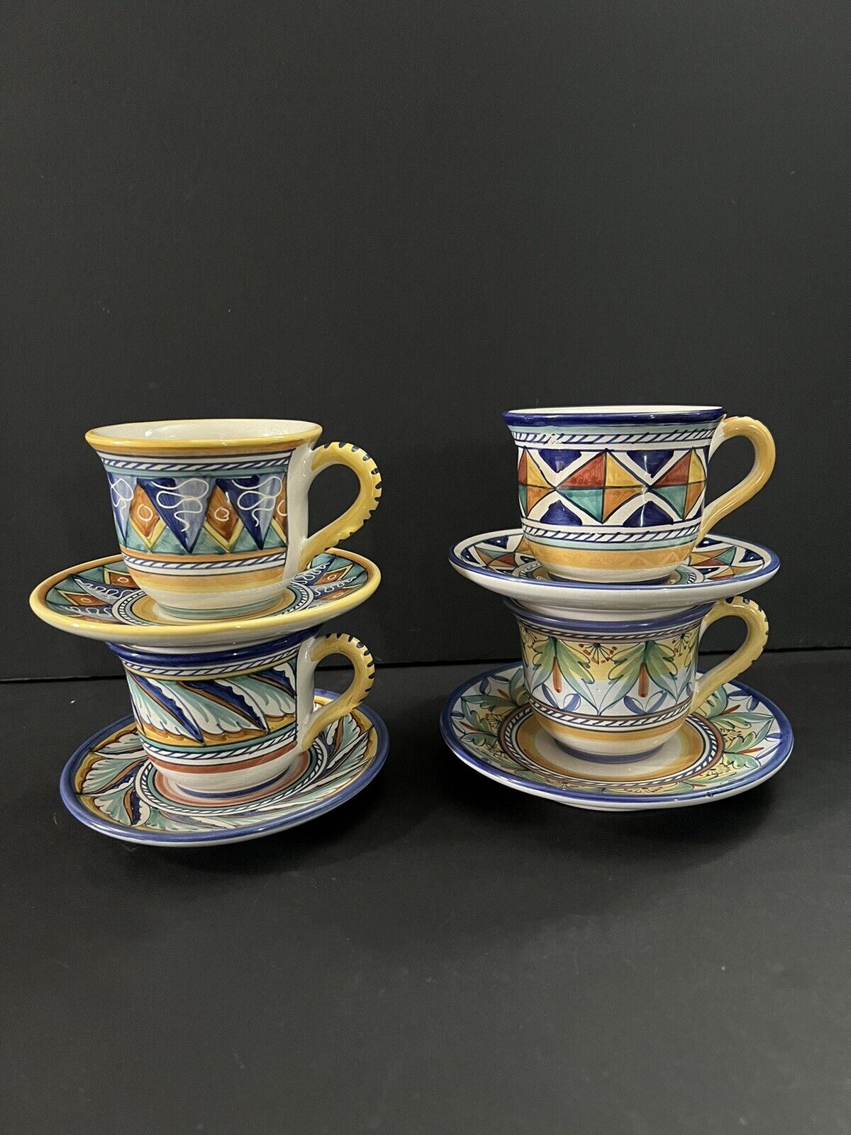 Starbucks Sberna DERUTA ITALY Demitasse Coffee/Tea Cup & Saucer (Set of 4) - Sold on eBay February 12th, 2025 for $75.00